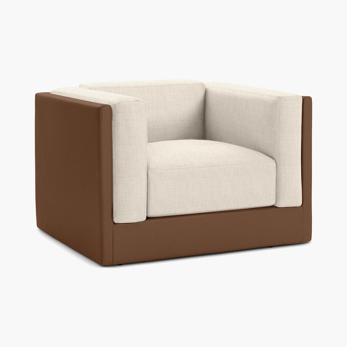 Symme Armchair - Leather Frame