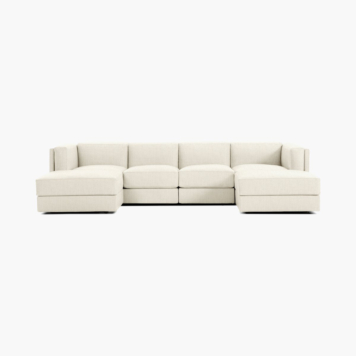 Symme Double Chaise Sectional - Fabric Frame